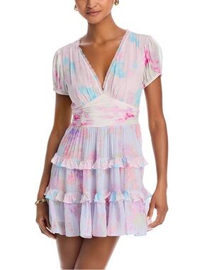 NWT LoveShackFancy Spirea Printed Ruffle Tiered Dress Size 6